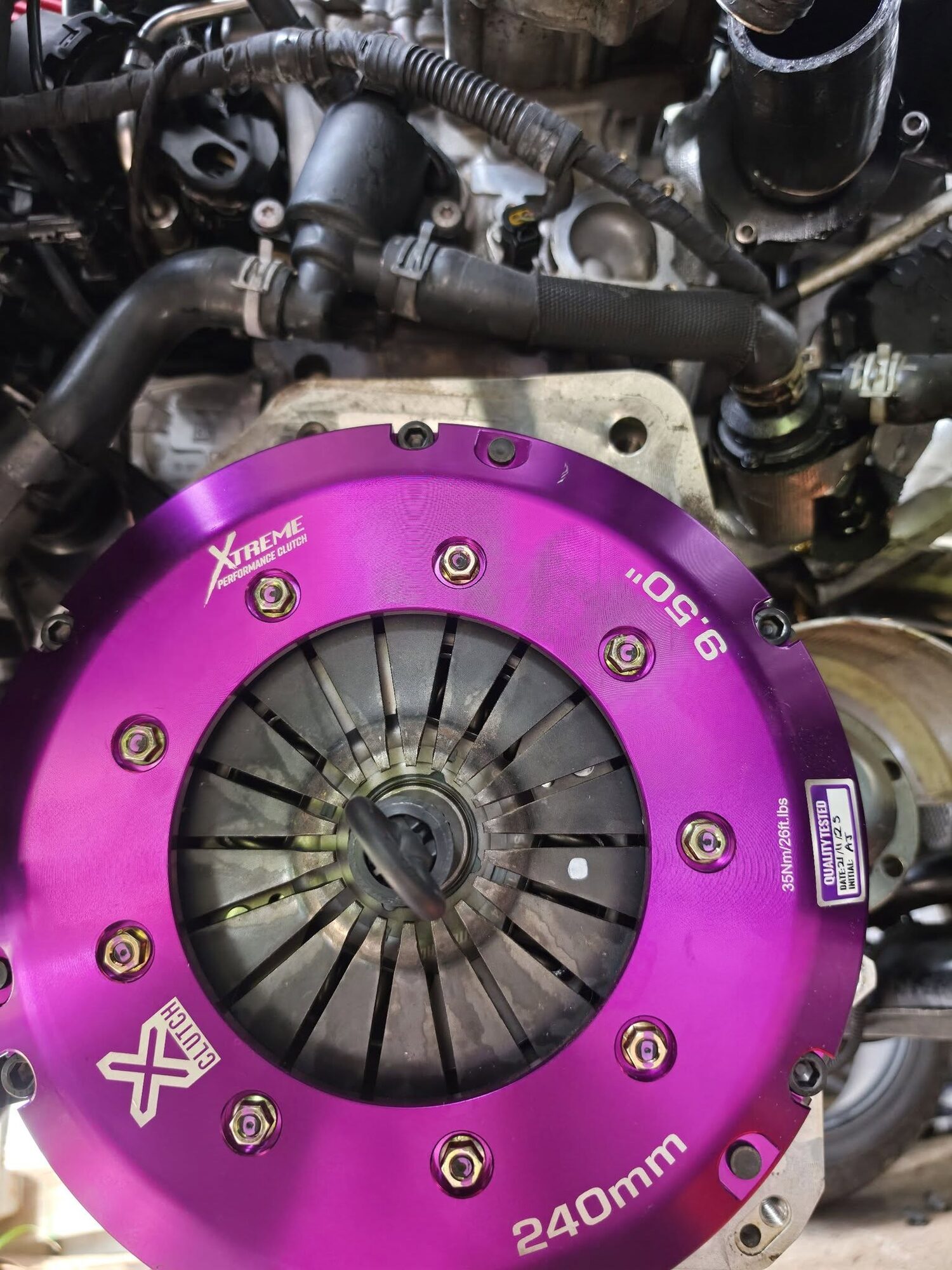 Performance clutch assembly ready for fitting