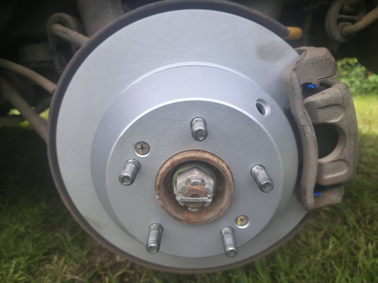 Brake disc and caliper replaced